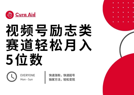 视频号励志类赛道快速涨粉500+,快速起号,轻松变现月入过W-有点东西站