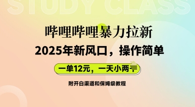 哔哩哔哩暴力拉新:2025年新风口,一单12元,一天数张(附开白渠道和保姆级教程)-有点东西站